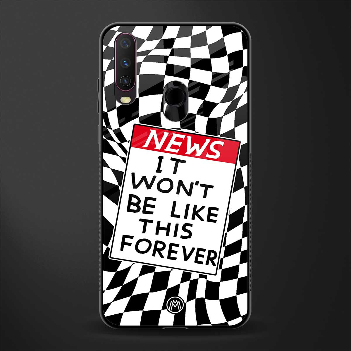 won't be like this forever glass case for vivo y17 image