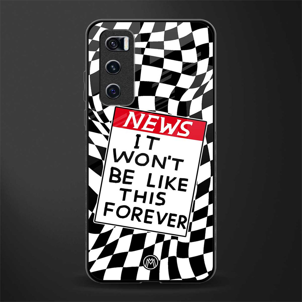 won't be like this forever glass case for vivo v20 se image