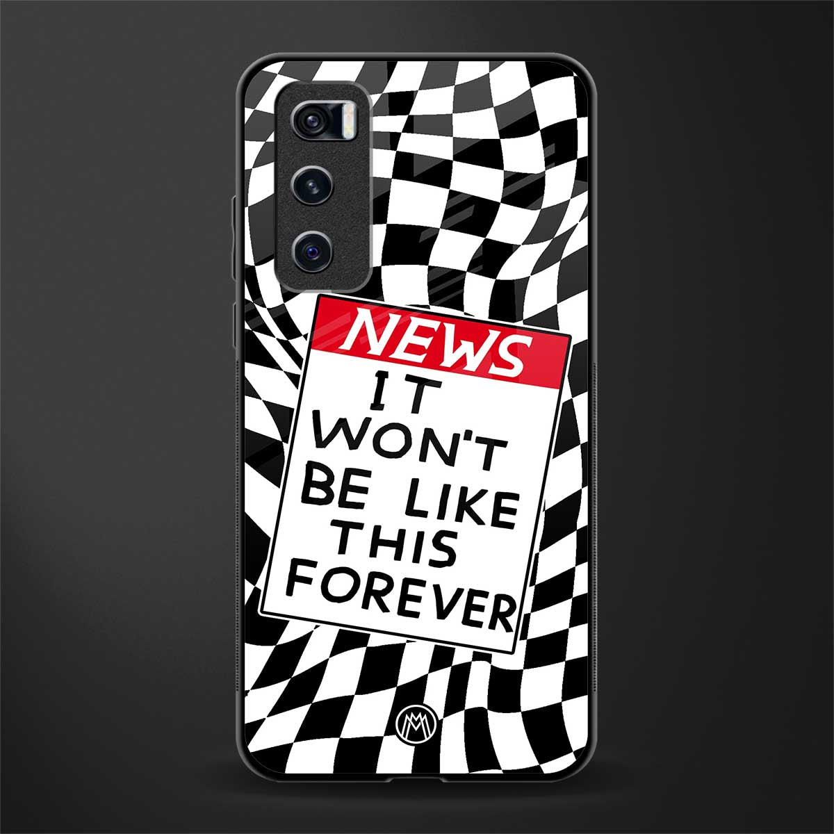 won't be like this forever glass case for vivo v20 se image