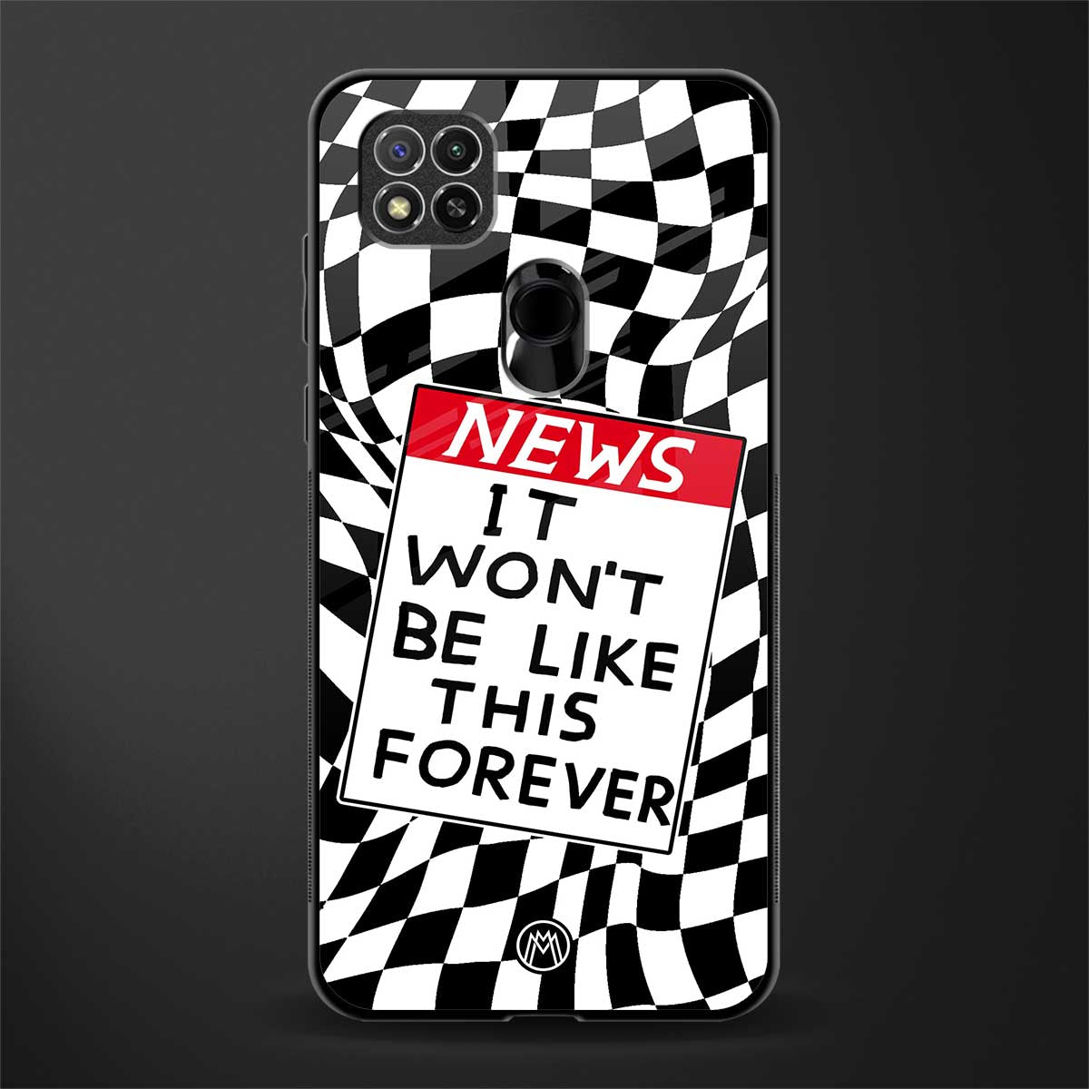 won't be like this forever glass case for redmi 9 image