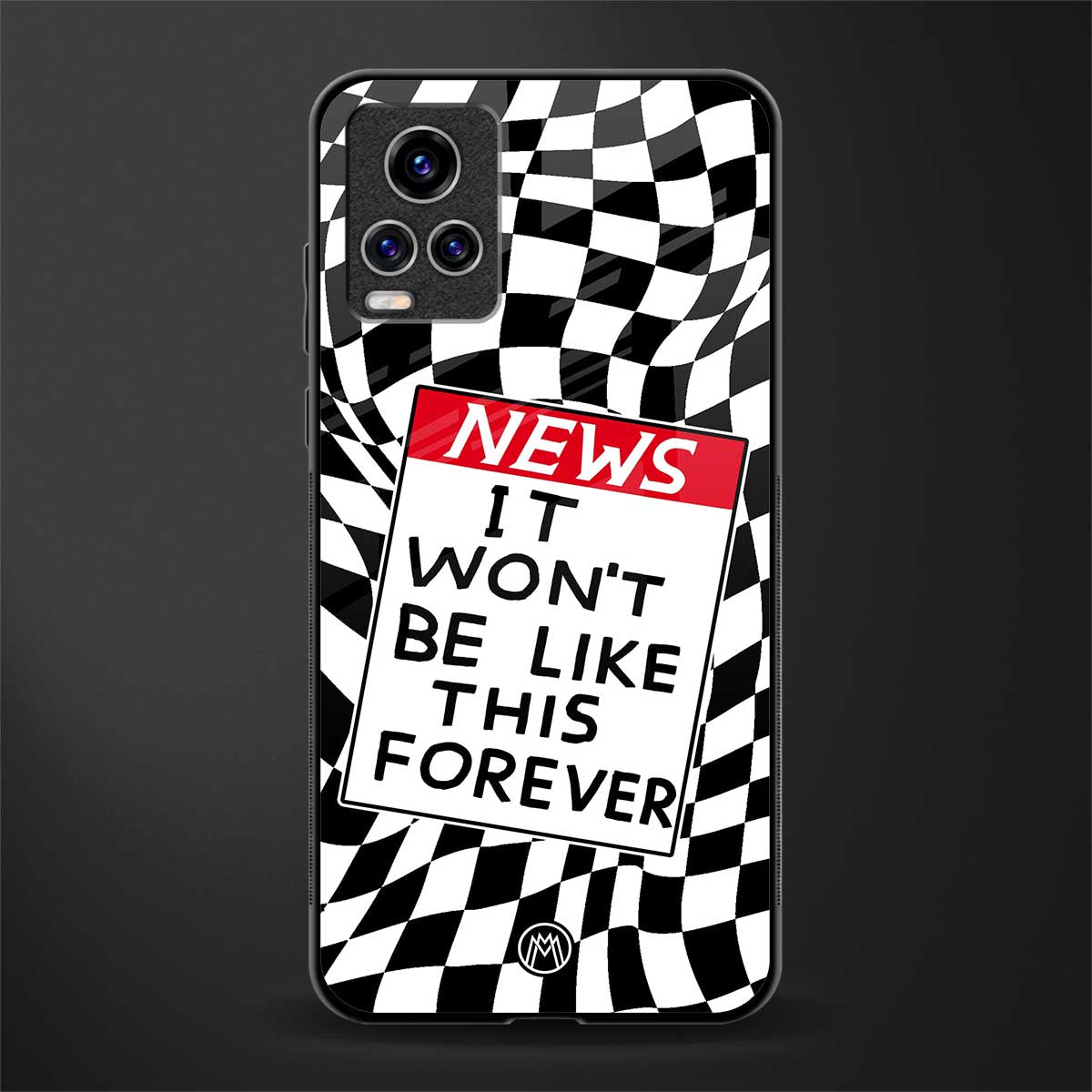 won't be like this forever glass case for vivo v20 pro image