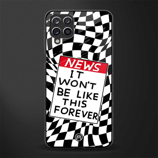 won't be like this forever glass case for samsung galaxy f12 image
