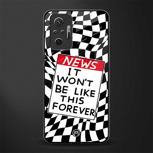 won't be like this forever glass case for redmi note 10 pro image