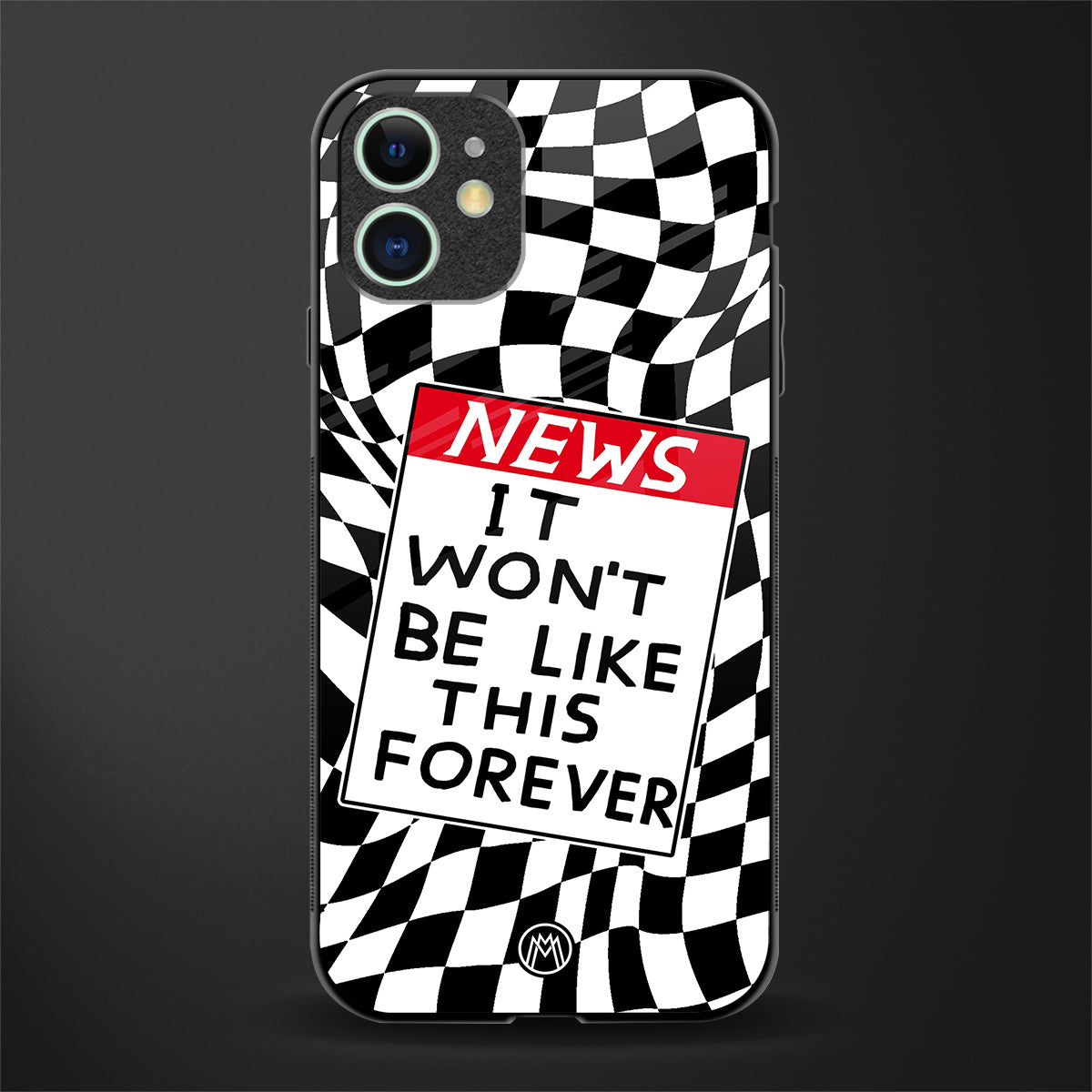 won't be like this forever glass case for iphone 12 image