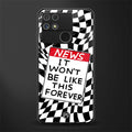 won't be like this forever back phone cover | glass case for realme narzo 50a