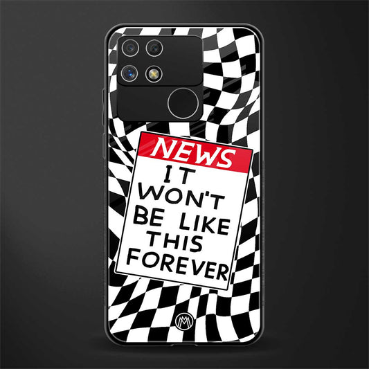 won't be like this forever back phone cover | glass case for realme narzo 50a
