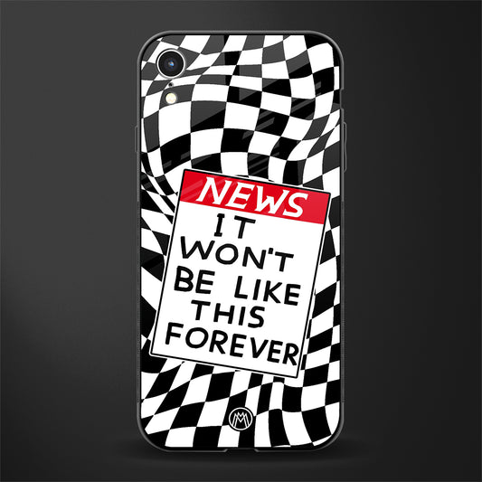 won't be like this forever glass case for iphone xr image