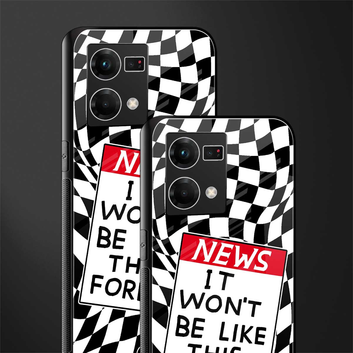 won't be like this forever back phone cover | glass case for oppo f21 pro 4g