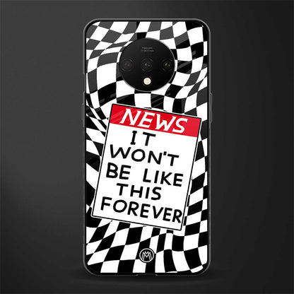 won't be like this forever glass case for oneplus 7t image