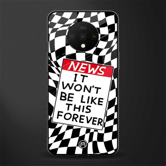 won't be like this forever glass case for oneplus 7t image