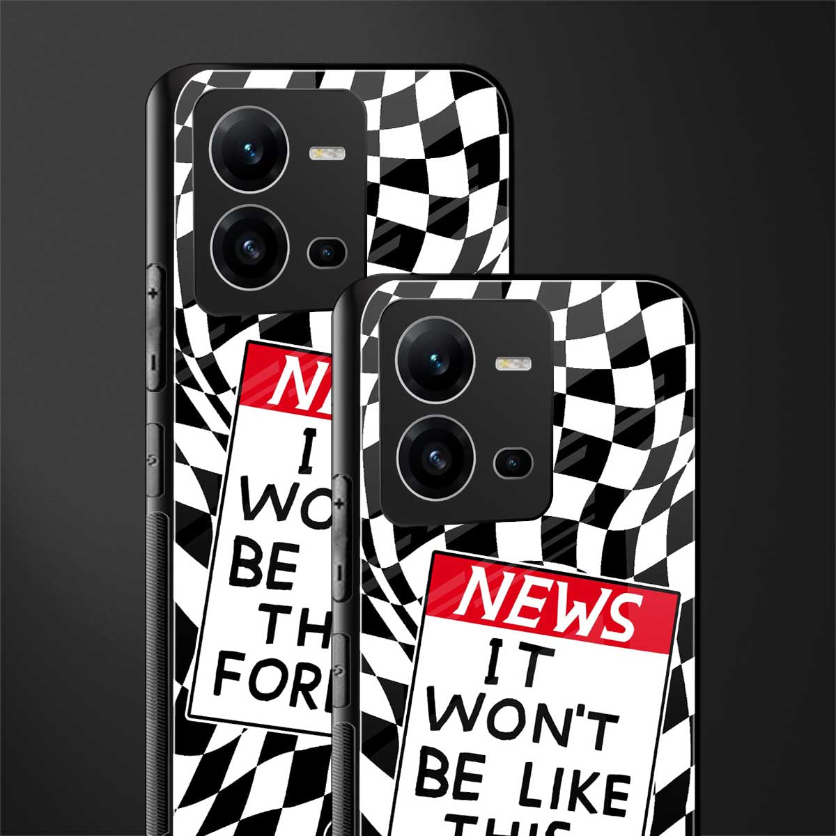won't be like this forever back phone cover | glass case for vivo v25-5g