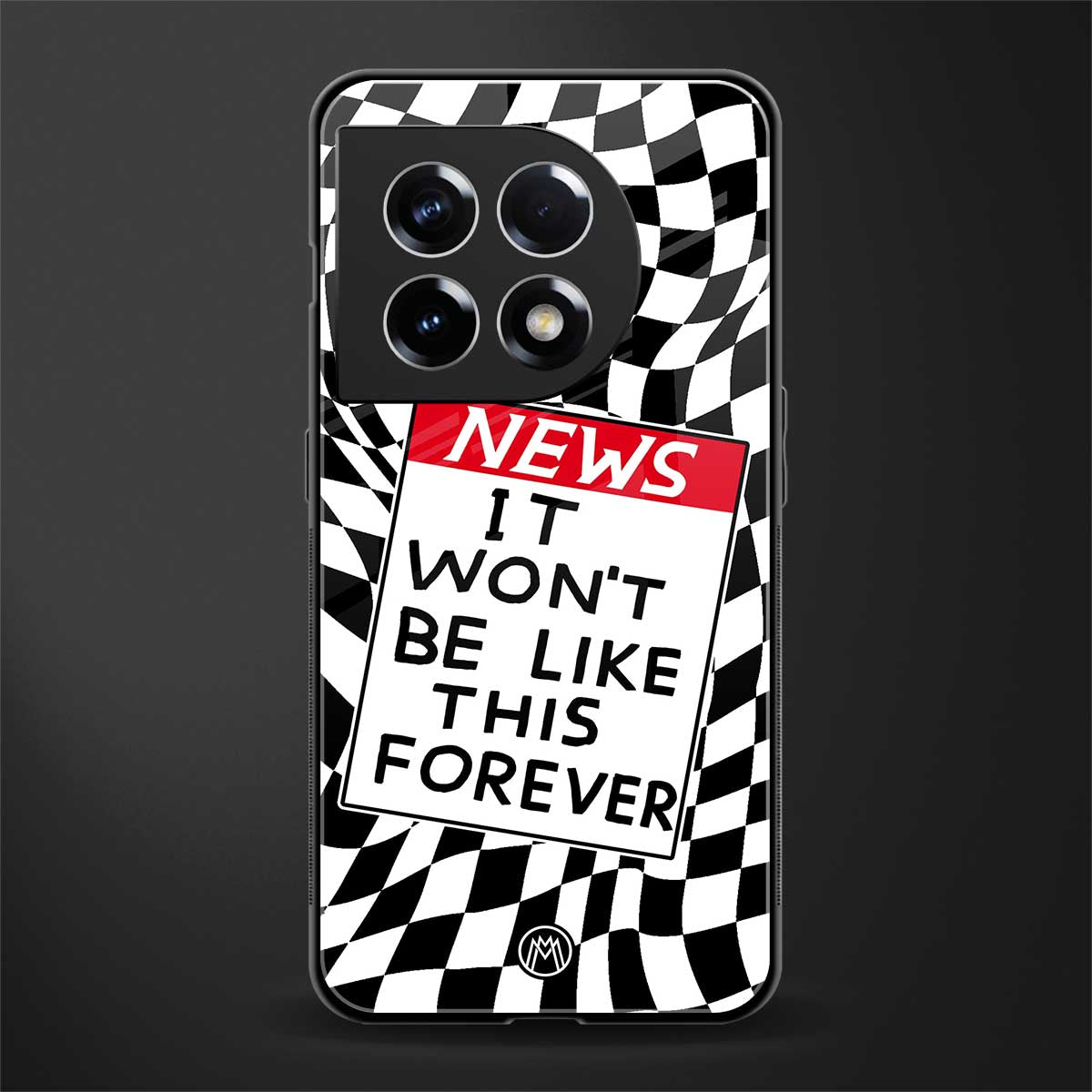 won't be like this forever back phone cover | glass case for oneplus 11