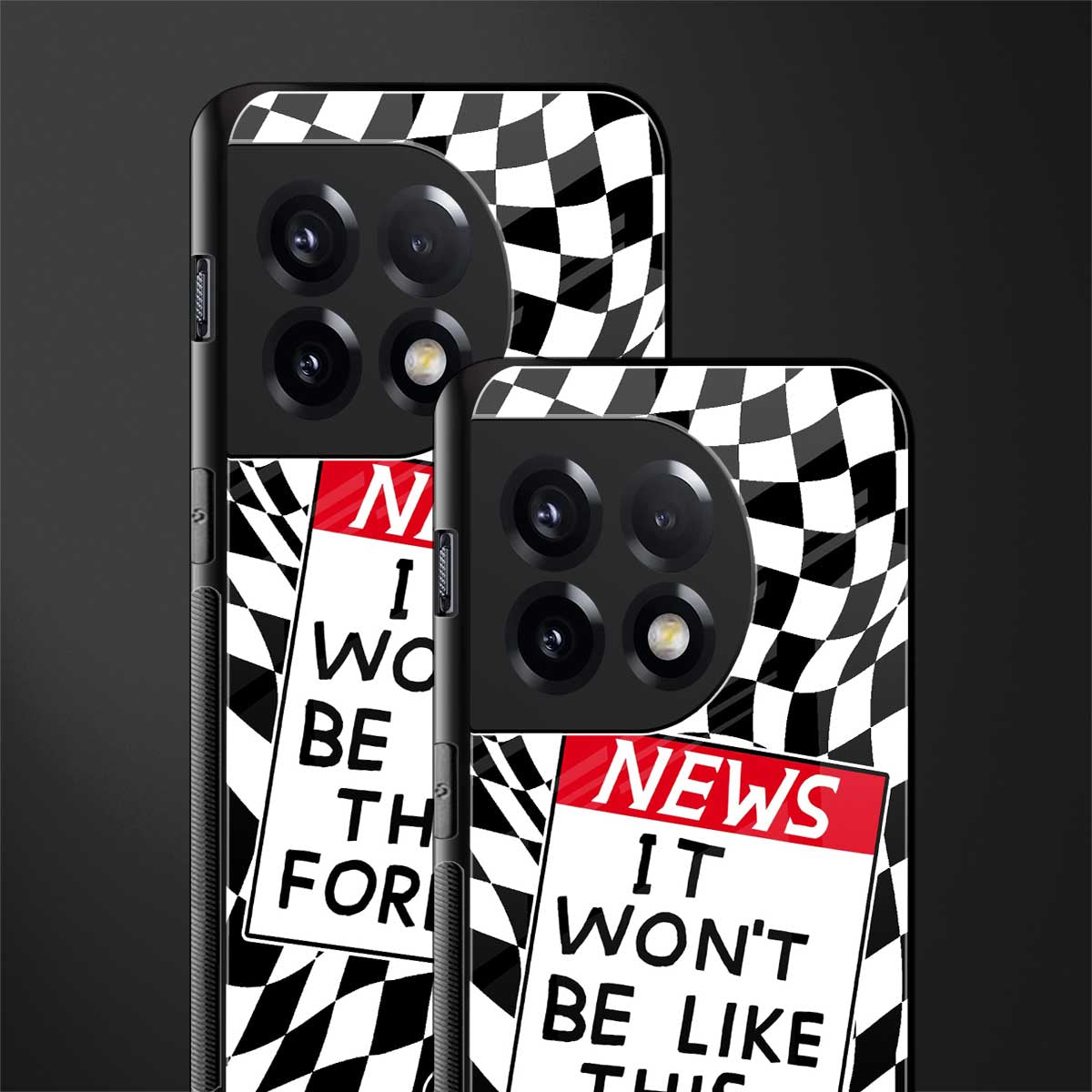 won't be like this forever back phone cover | glass case for oneplus 11r