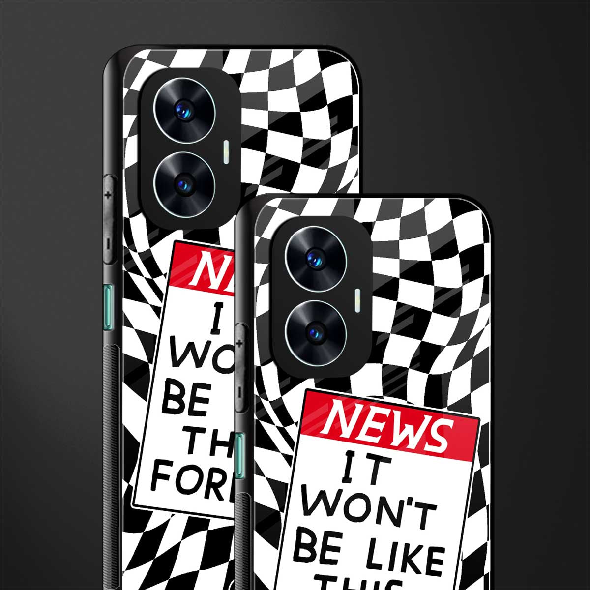 won't be like this forever back phone cover | glass case for realme c55