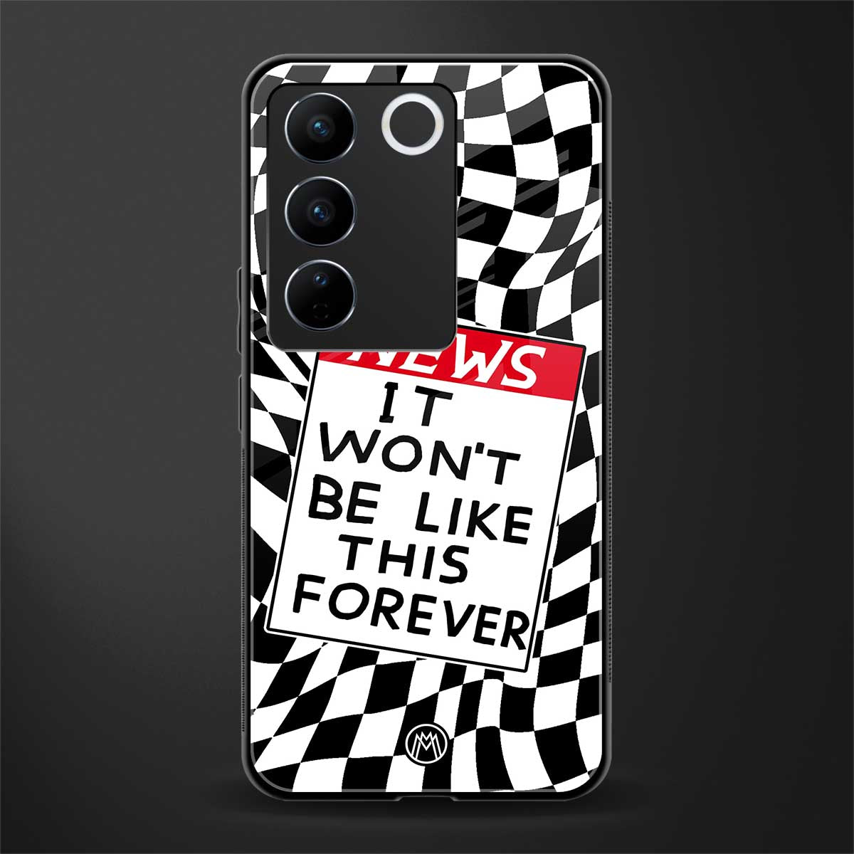 won't be like this forever back phone cover | glass case for vivo v27 pro 5g