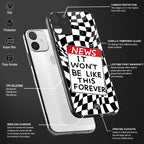 won't be like this forever back phone cover | glass case for redmi note 11 pro plus 4g/5g