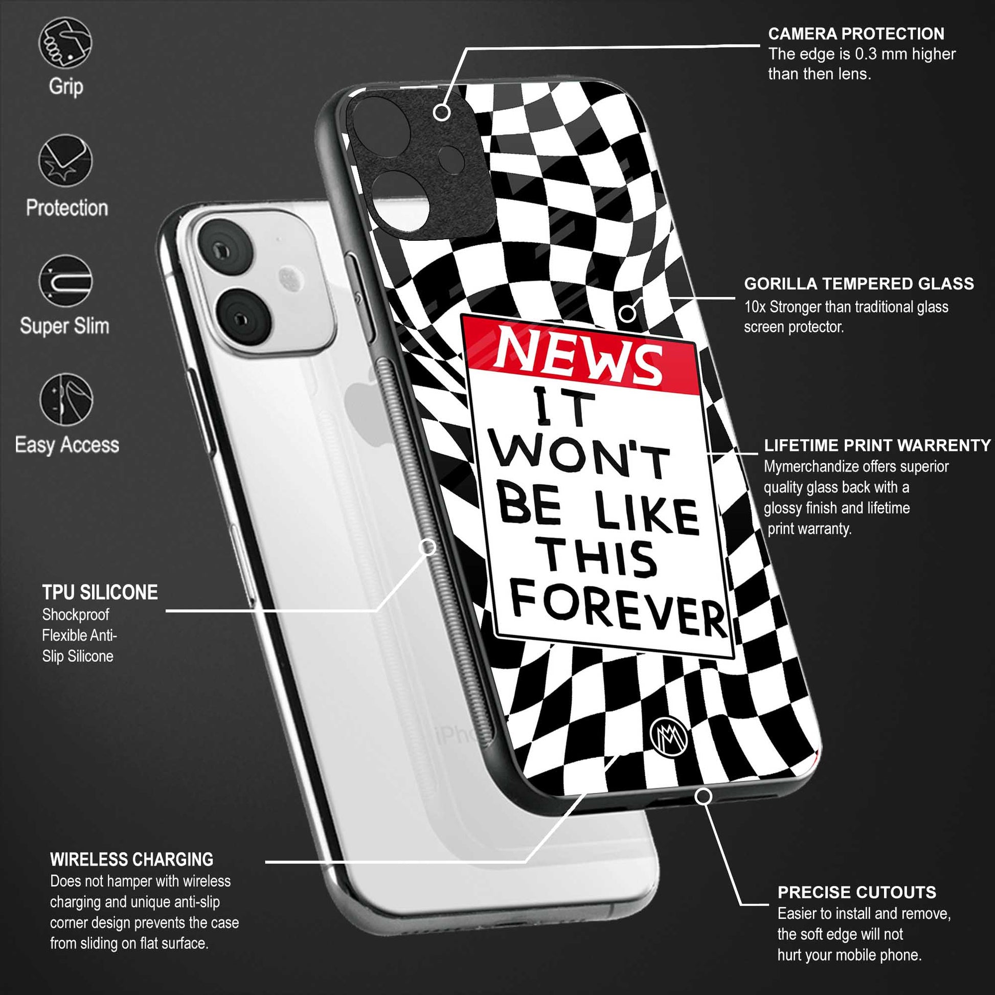 won't be like this forever glass case for samsung galaxy s21 image-4