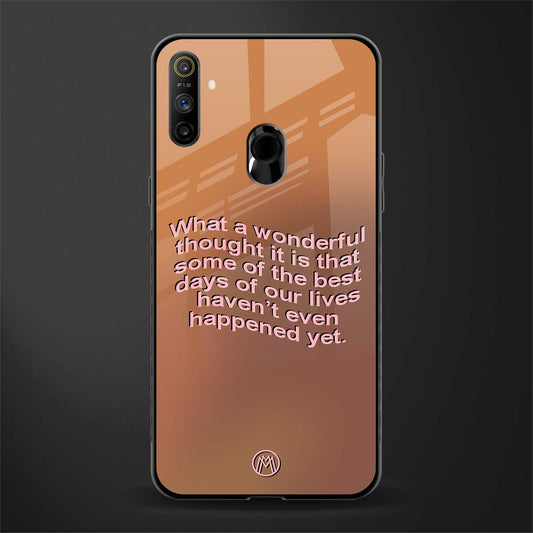 wonderful thought glass case for realme narzo 10a image