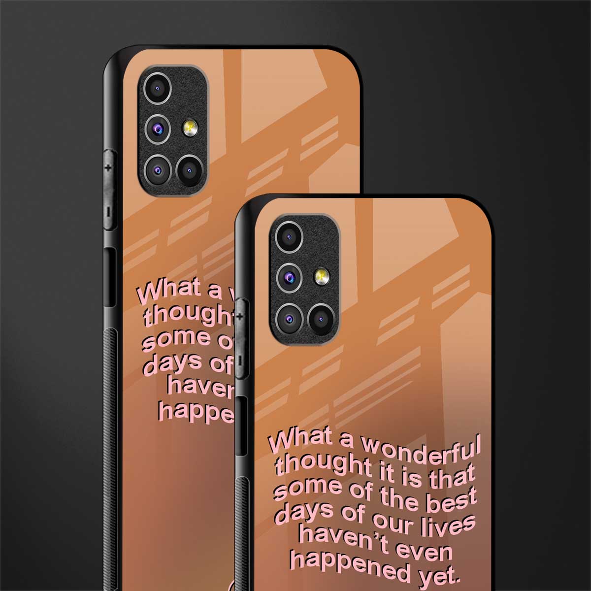 wonderful thought glass case for samsung galaxy m31s image-2