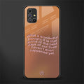 wonderful thought glass case for samsung galaxy m31s image