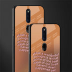 wonderful thought glass case for oppo f11 pro image-2