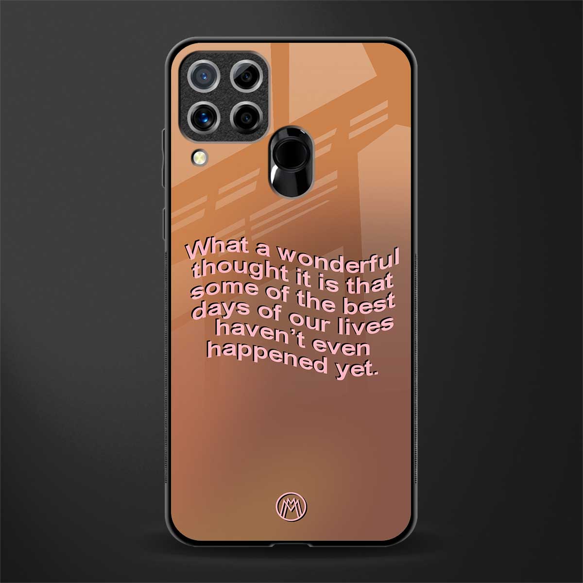 wonderful thought glass case for realme c15 image