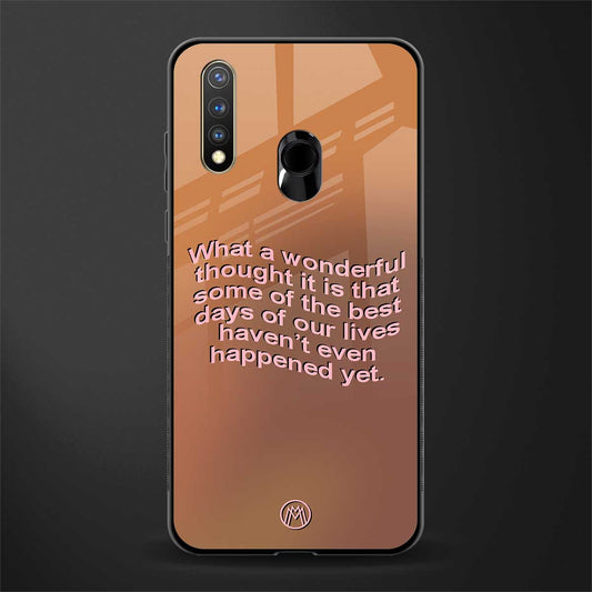 wonderful thought glass case for vivo y19 image