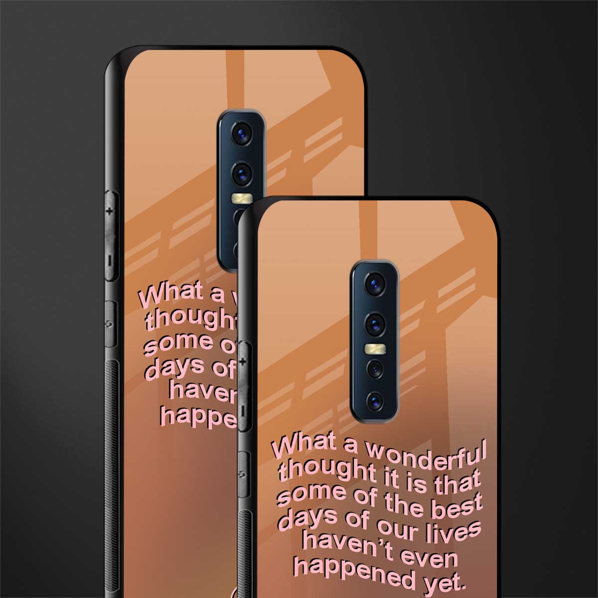 wonderful thought glass case for vivo v17 pro image-2