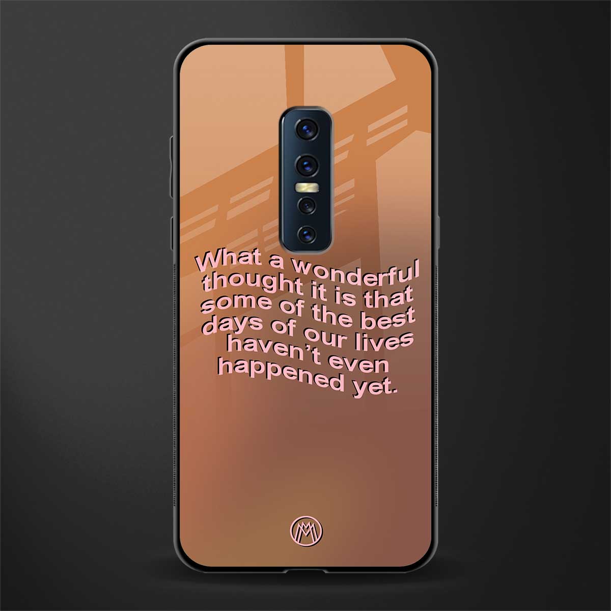 wonderful thought glass case for vivo v17 pro image