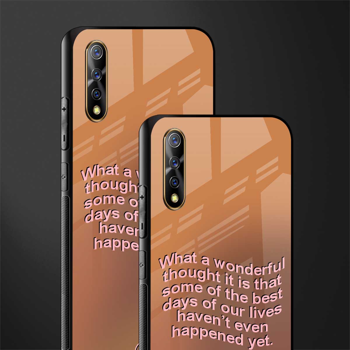 wonderful thought glass case for vivo s1 image-2