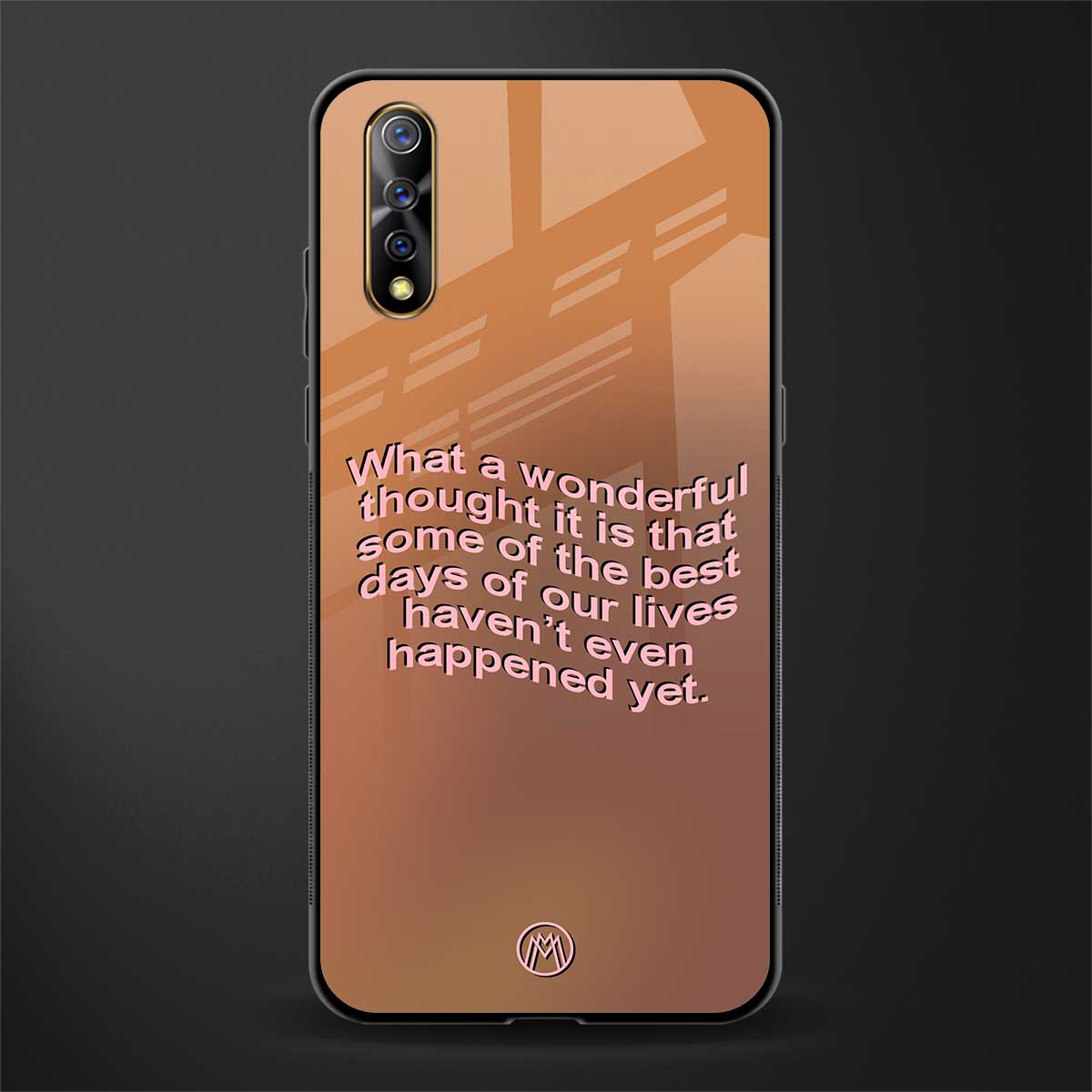 wonderful thought glass case for vivo s1 image