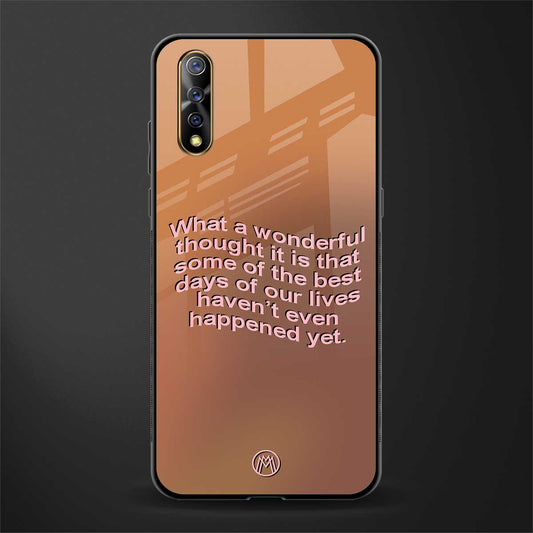 wonderful thought glass case for vivo s1 image