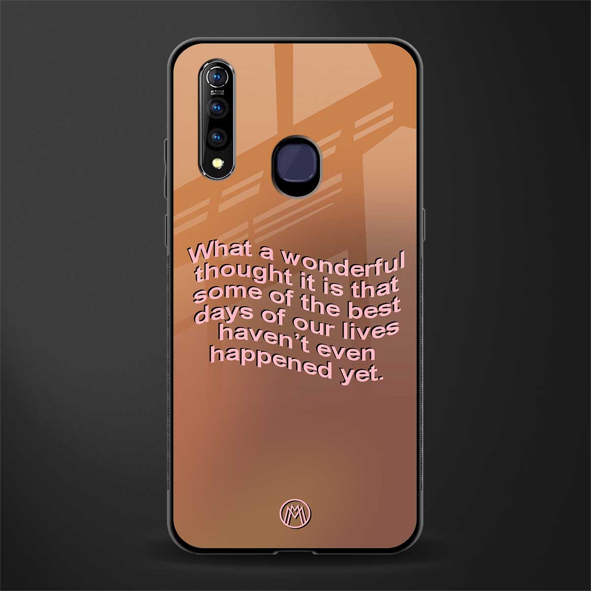 wonderful thought glass case for vivo z1 pro image