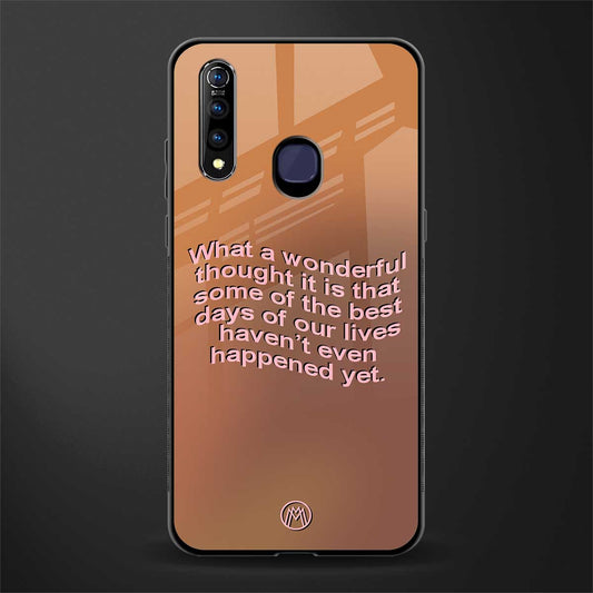 wonderful thought glass case for vivo z1 pro image