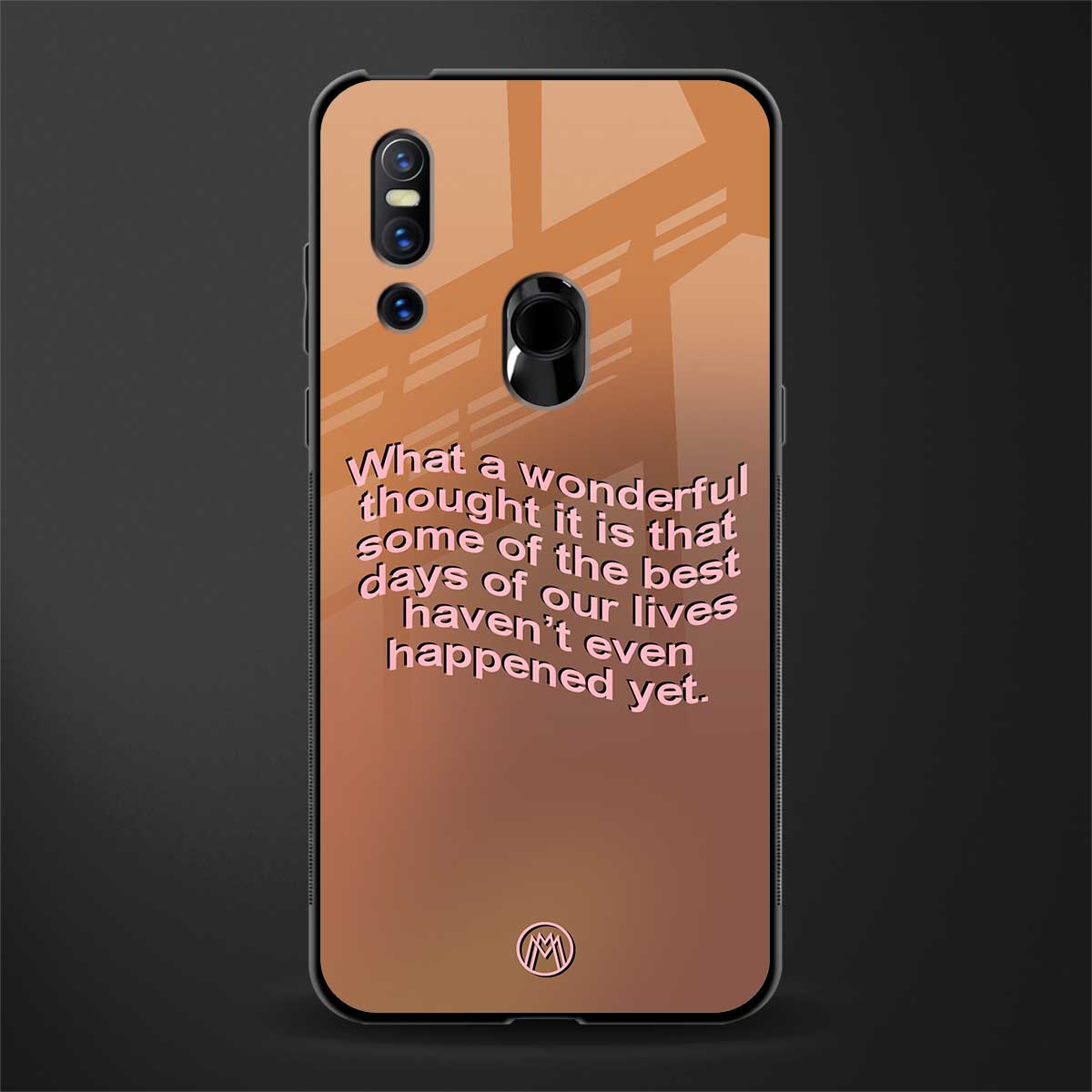 wonderful thought glass case for vivo v15 image