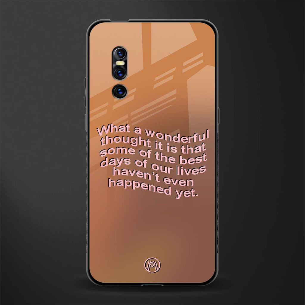 wonderful thought glass case for vivo v15 pro image