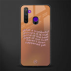 wonderful thought glass case for realme 5 image