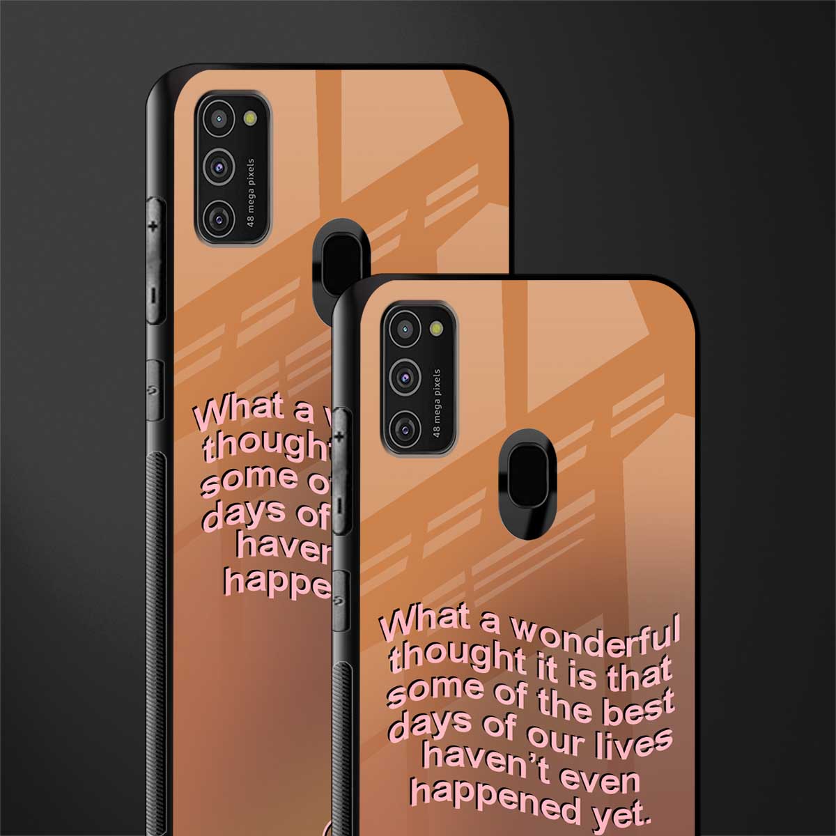wonderful thought glass case for samsung galaxy m30s image-2