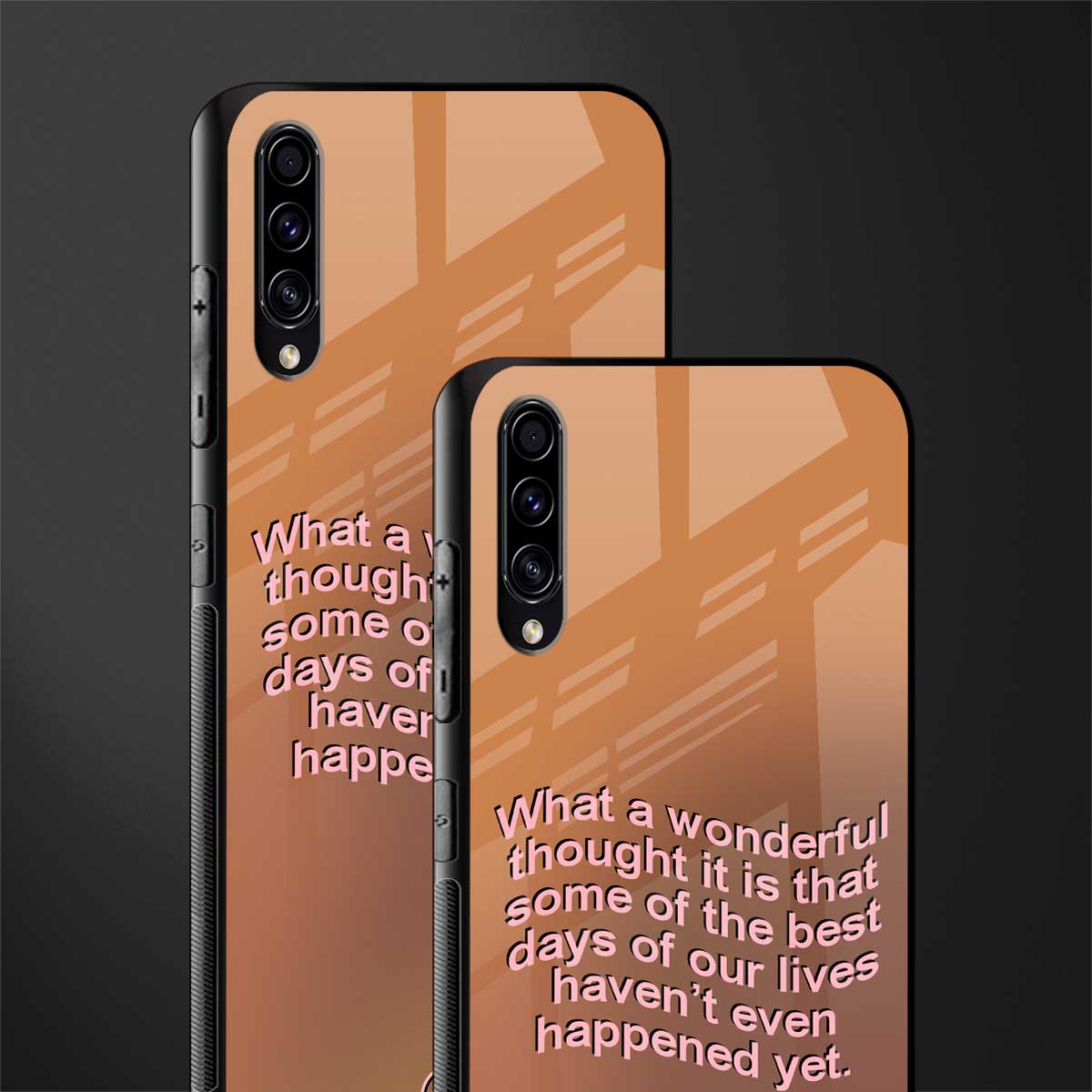 wonderful thought glass case for samsung galaxy a50 image-2