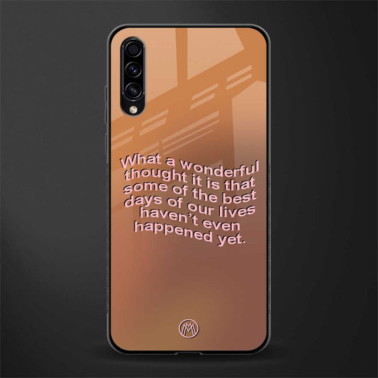 wonderful thought glass case for samsung galaxy a50 image