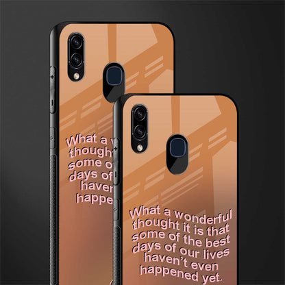 wonderful thought glass case for samsung galaxy a30 image-2