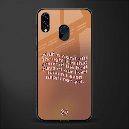 wonderful thought glass case for samsung galaxy m10s image