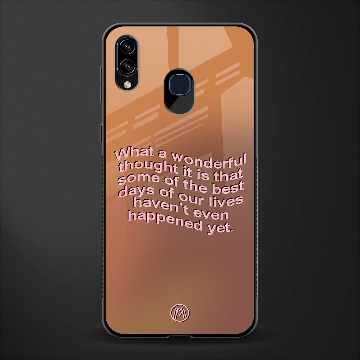 wonderful thought glass case for samsung galaxy a30 image