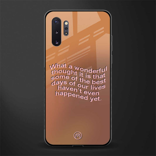 wonderful thought glass case for samsung galaxy note 10 plus image