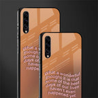wonderful thought glass case for samsung galaxy a70 image-2
