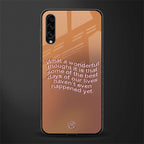 wonderful thought glass case for samsung galaxy a70s image