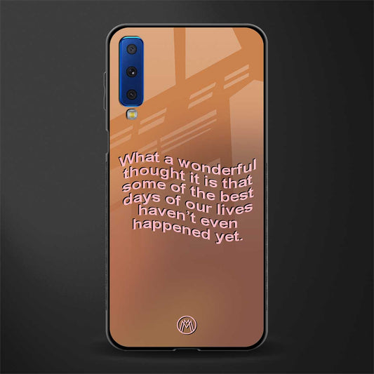 wonderful thought glass case for samsung galaxy a7 2018 image