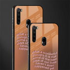 wonderful thought glass case for redmi note 8 image-2