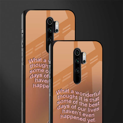 wonderful thought glass case for redmi note 8 pro image-2