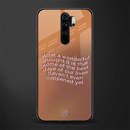 wonderful thought glass case for redmi note 8 pro image